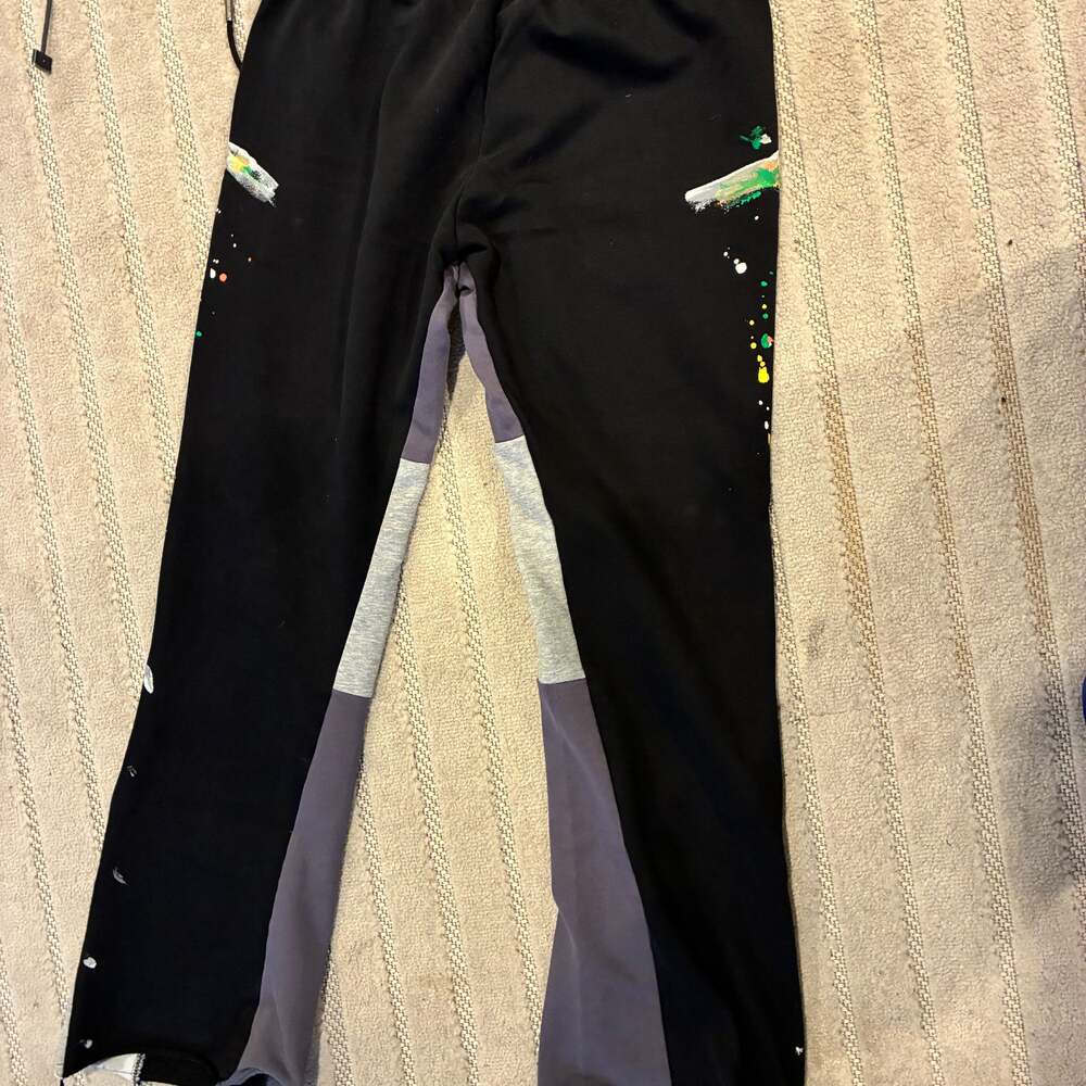 MNML Flared Paint Splatter Sweatpants